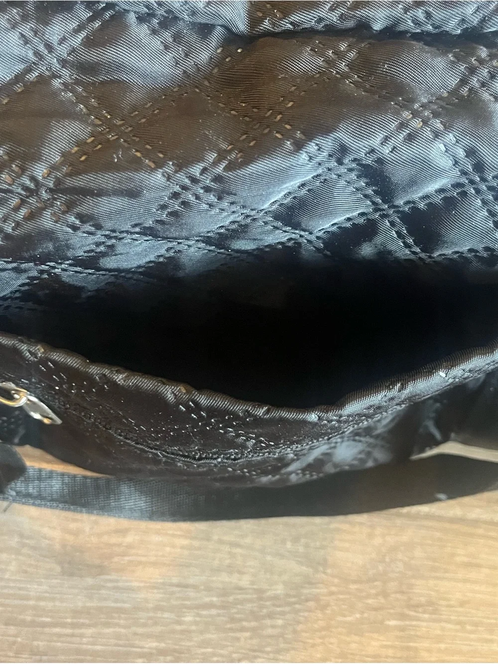 Quilted Black Unisex Weekender Bag